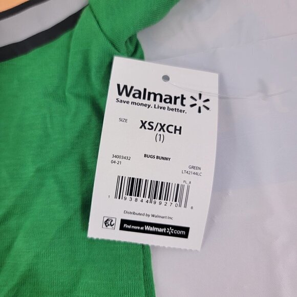 Looney Tunes Bugs Bunny Christmas Print Snowflakes Graphic T-Shirt - Picture 10 of 13